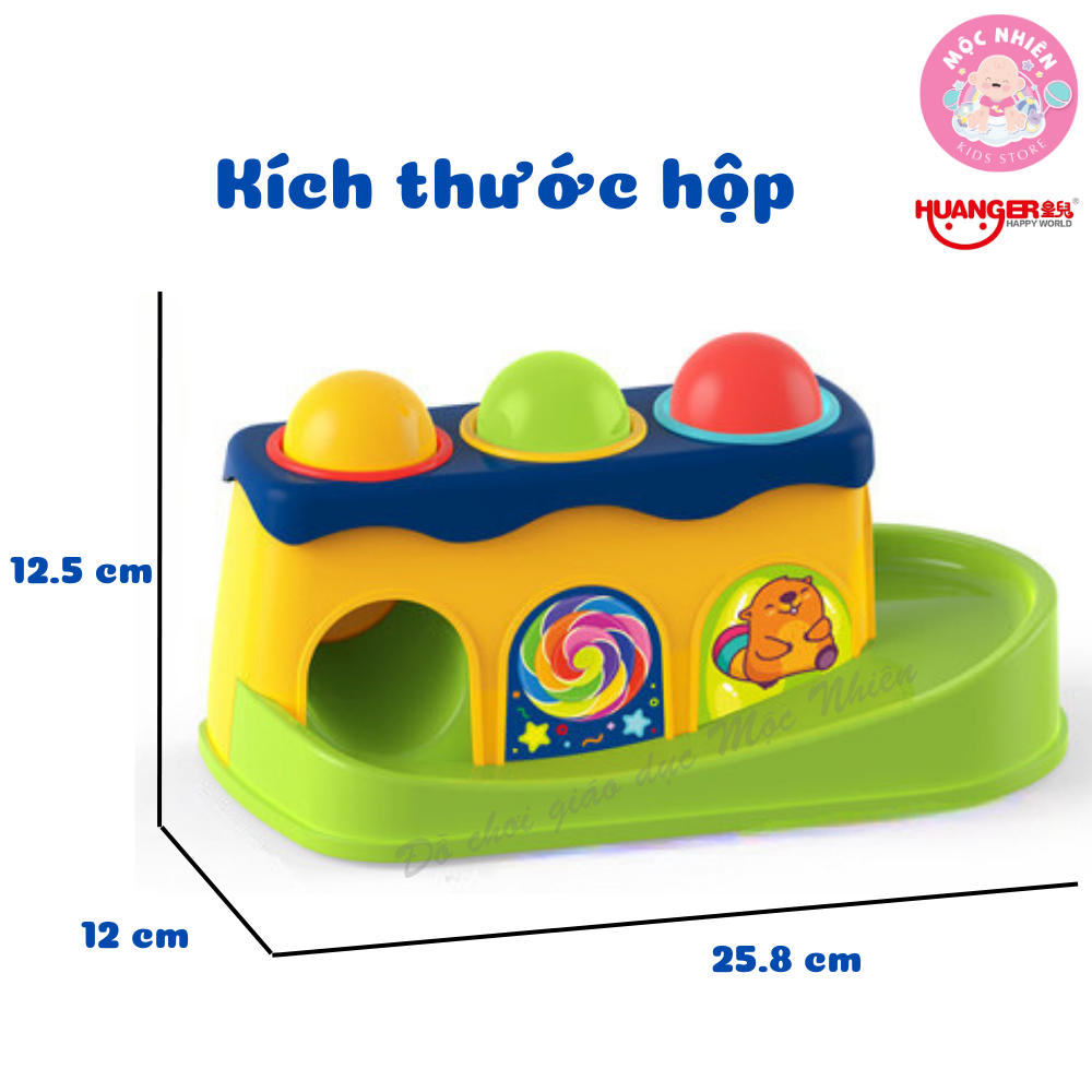 Đồ Chơi Đập Bóng HUANGER Knock Ball HE0290 - Gõ Bóng Lăn Cho Bé Từ 12 Tháng Tuổi