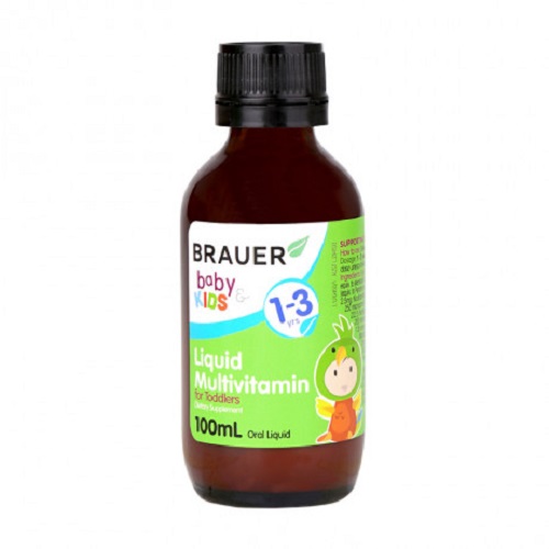 Vitamin tổng hợp Brauer Baby & Kids Liquid Multivitamin For Toddler cho trẻ 1-3 tuổi