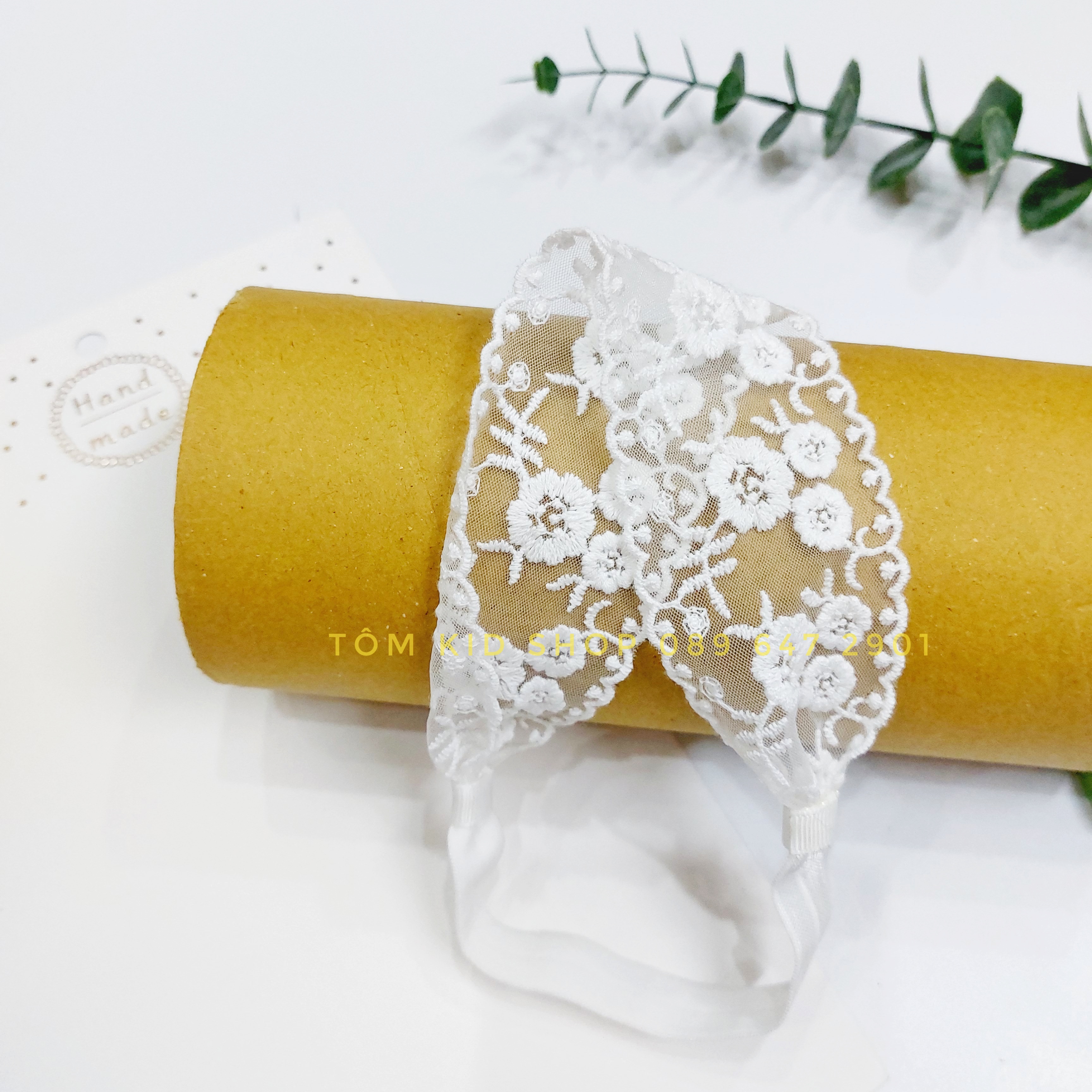 Băng đô ren xinh xắn cho bé gái