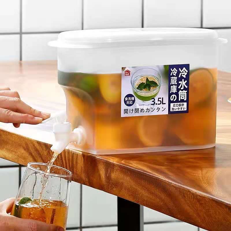 Bình đựng nước có vòi 3,5L , để tủ lạnh ,đựng nước trà ,detox ,nước trái cây tiện dụng và cao cấp ,chịu nhiệt cao