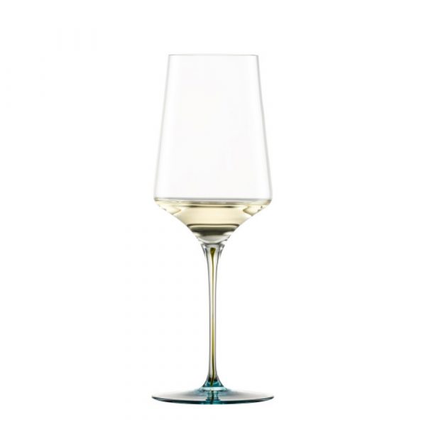Ly Rượu Vang Trắng Pha Lê Zwiesel Ink 123412 22.9cm 407ml Chân Đế Màu Xanh Lá Emerald hàng chính hãng
