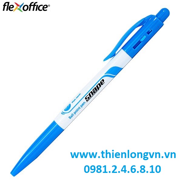 Hộp 20 cây bút bi Flexoffice FO-023 mực xanh