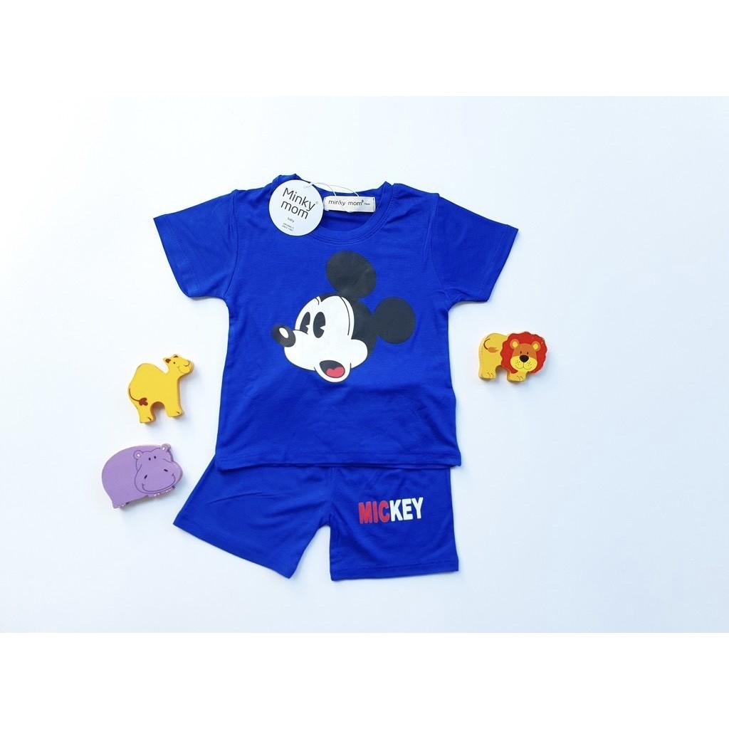 Bộ cộc tay cho bé Bộ cộc tay DISNEY cho bé trai bé gái chất thun lạnh cao cấp siêu mềm siêu mát