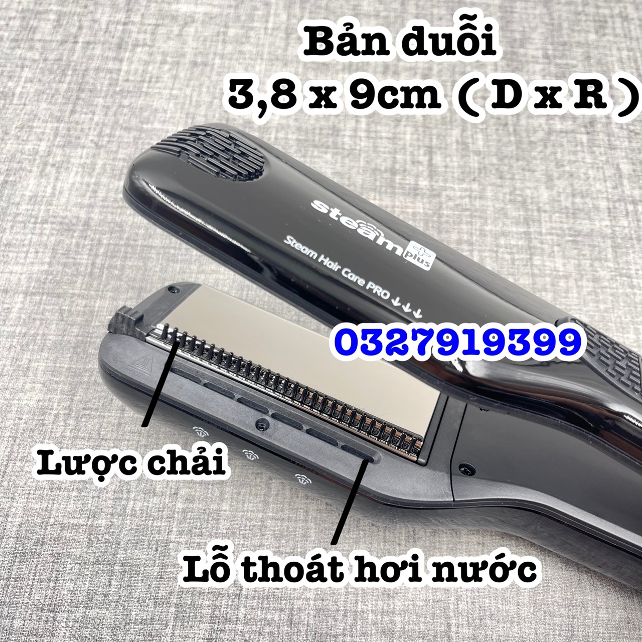 Máy duỗi tóc hơi nước Steam Plus+ cao cấp