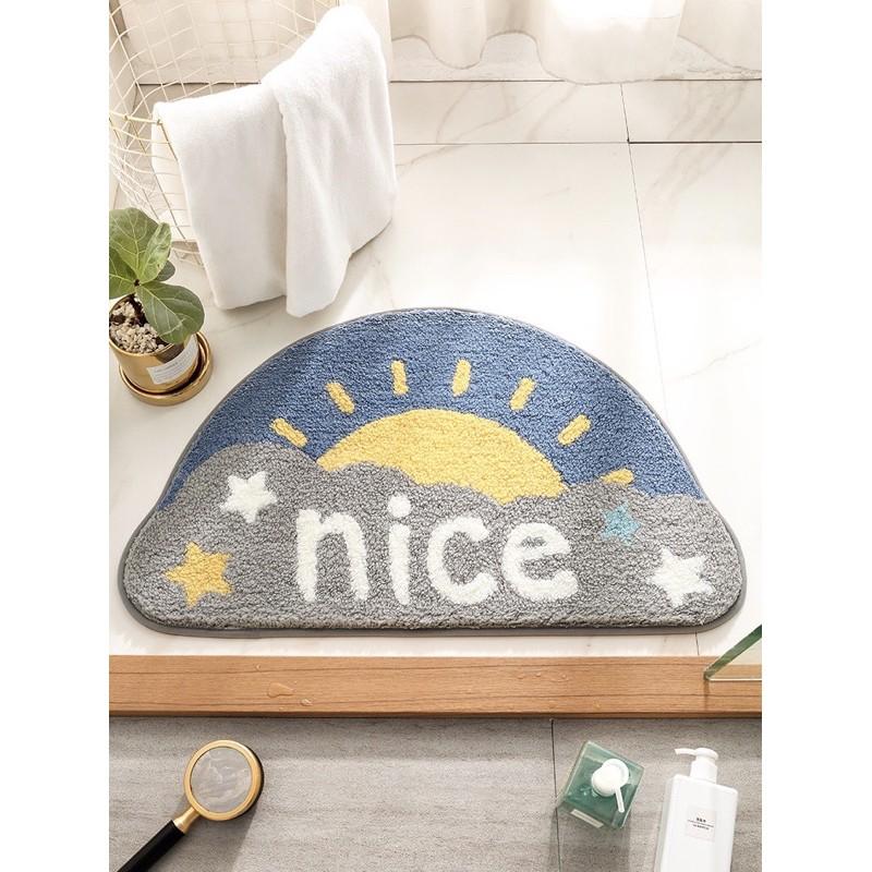 Thảm hình bán nguyệt chống trượt cao cấp