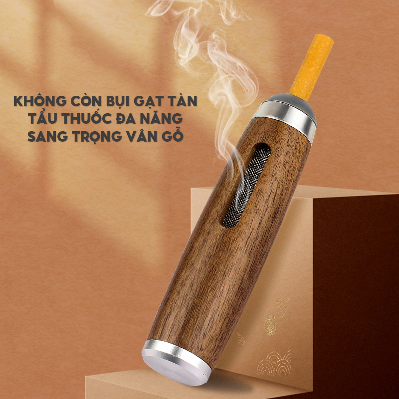 Cây Đựng Kiêm Gạt Tàn Bằng Gỗ Phong Cách Sang Trọng Quý Tộc