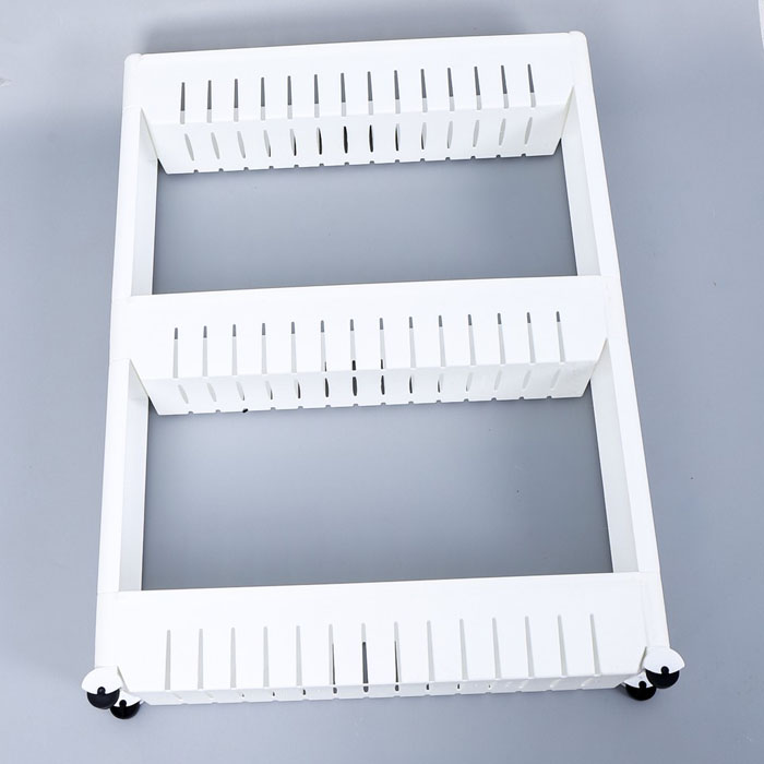Kệ để và sắp xếp đồ dùng gia đình 3 tầng có bánh xe di động, thiết kế sang trọng, hiện đại tận dụng tối đa các khe hẹp góc phòng, dễ lắp ghép, thiết kế mang tính thẩm mỹ cao
