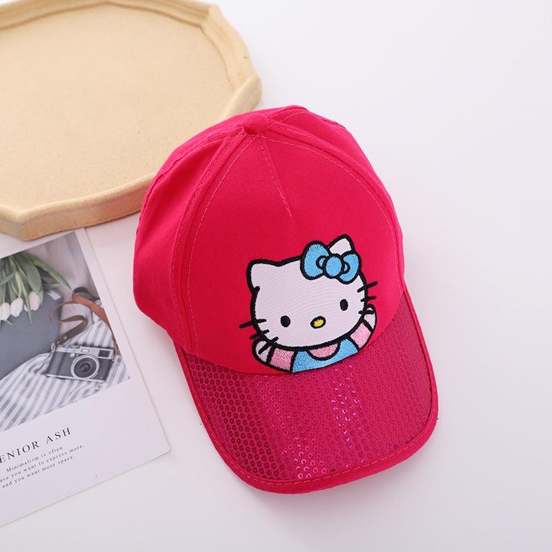 Mũ lưỡi trai cho bé gái từ 2-8 tuổi họa tiết hoạt hình Mèo Kitty cá tính dễ thương PK90