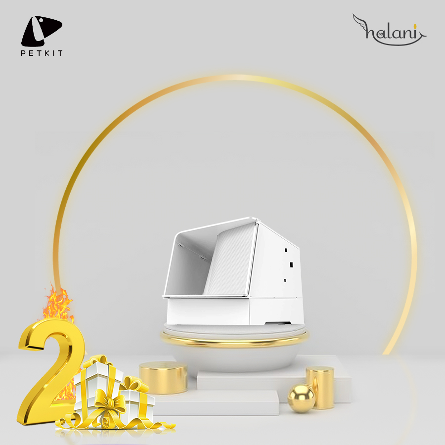 CHẬU VỆ SINH KHỬ MÙI CÓ NẮP - WHITE VILLA CAT LITTER BOX