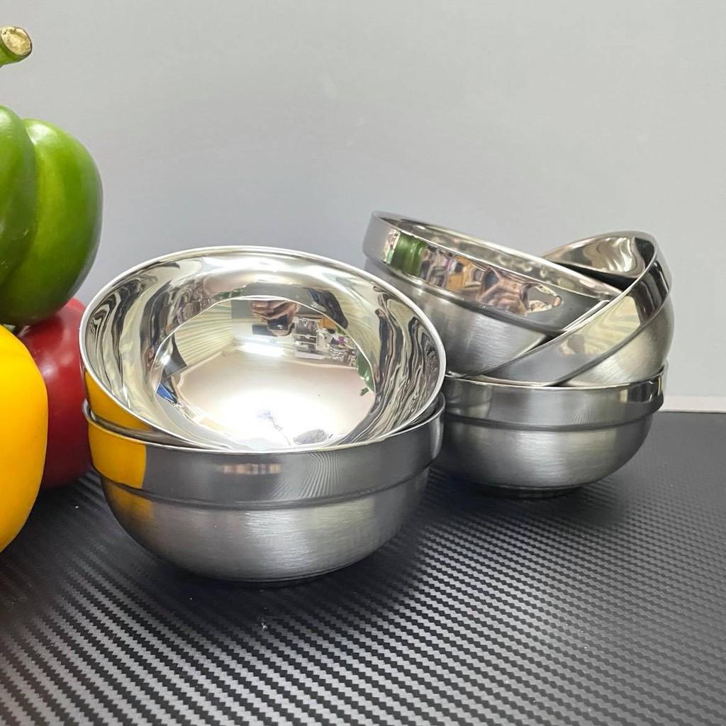 COMBO 5 CHÉN INOX 2 lớp CÁCH NHIỆT CAO CẤP - Bộ 5 Chén Bát chất liệu 100% INOX, với kiểu dáng Hàn Quốc SANG TRỌNG.