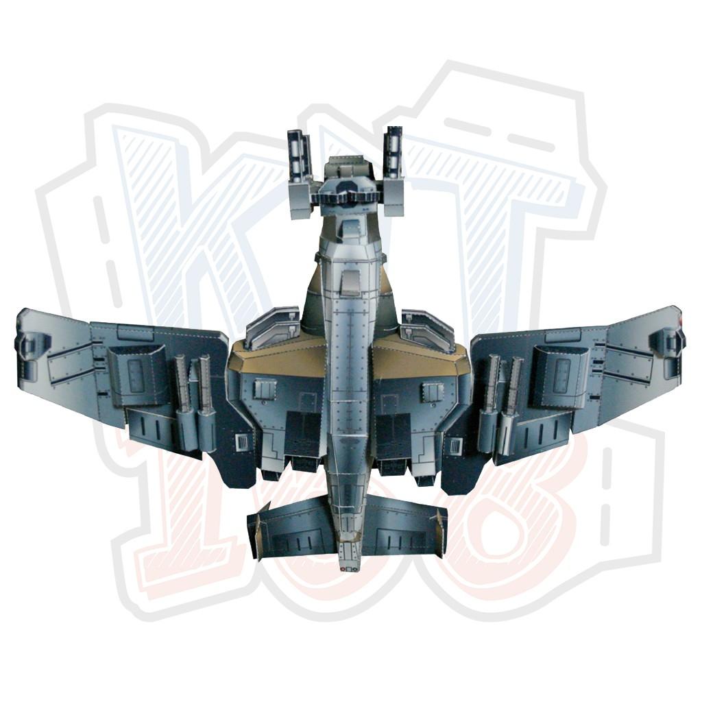 Mô hình giấy Game máy bay quân sự Eucadian Warhawk - Warhawk