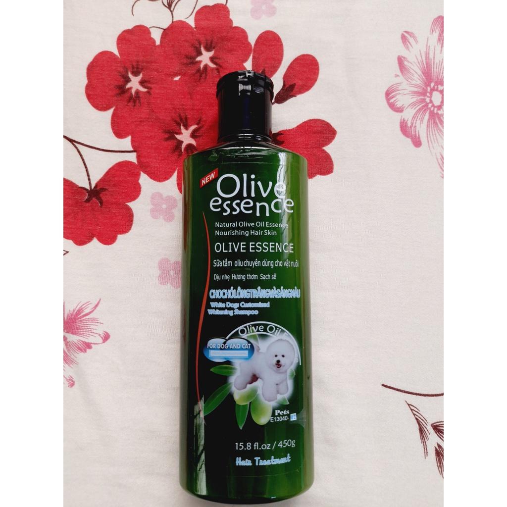 Sữa tắm cho chó mèo Olive Essence 450ml dầu tắm thú cưng Từ thiên nhiên