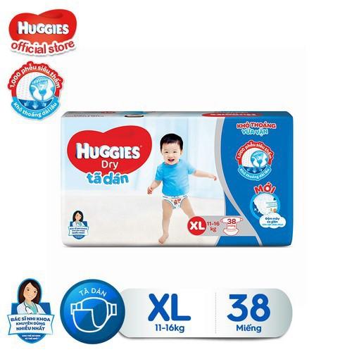 Tã dán Huggies Dry Jumbo M48/L42/XL38/XXL34