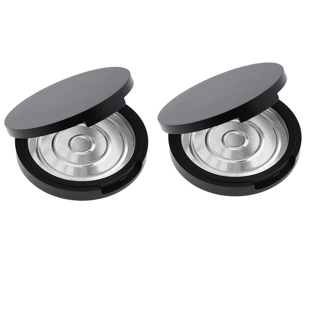 2 Portable Empty Cosmetic Jar Makeup Powder Container Pot Travel Case Holder