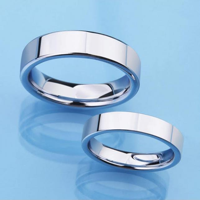 Nhẫn đôi inox trơn cao cấp NC131