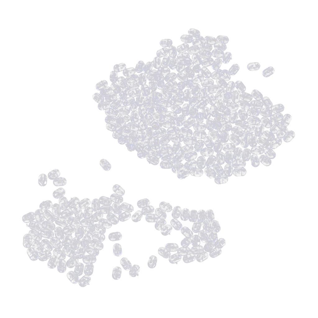 400pcs Lightweight Oval Fishing Beads Rig Making Beads Stop Beads Tackle