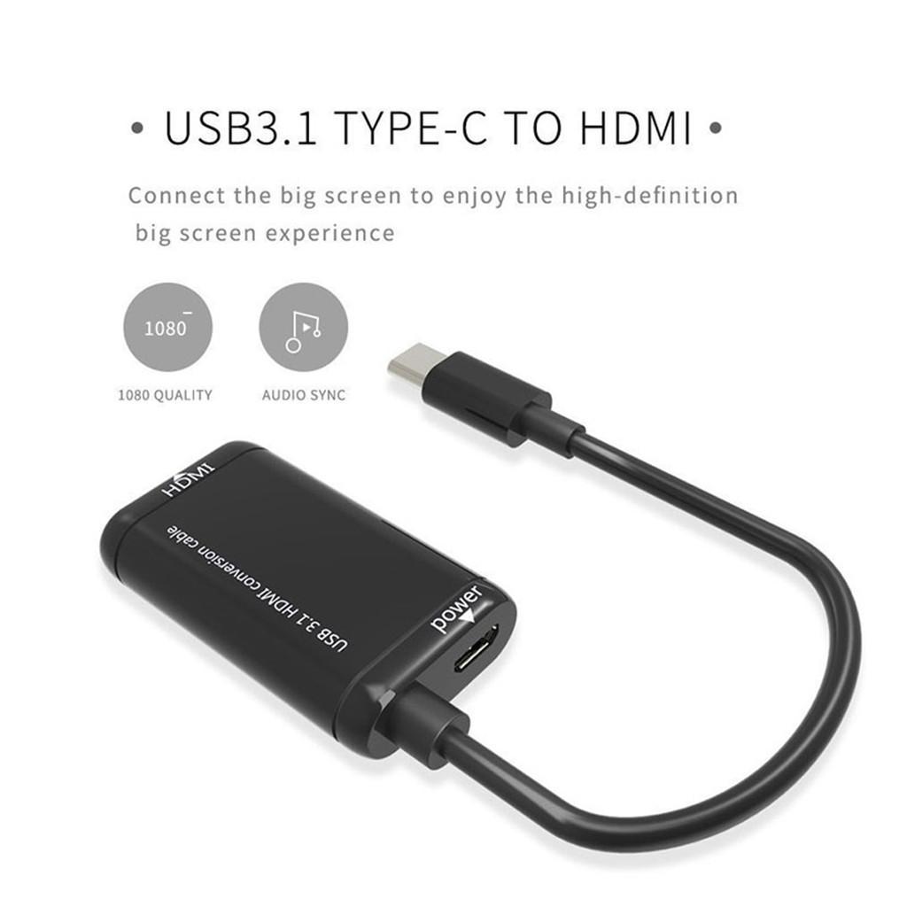 USB-C USB 3.1 Type C To HDMI Converter Adapter Cable For Macbook /Chromebook