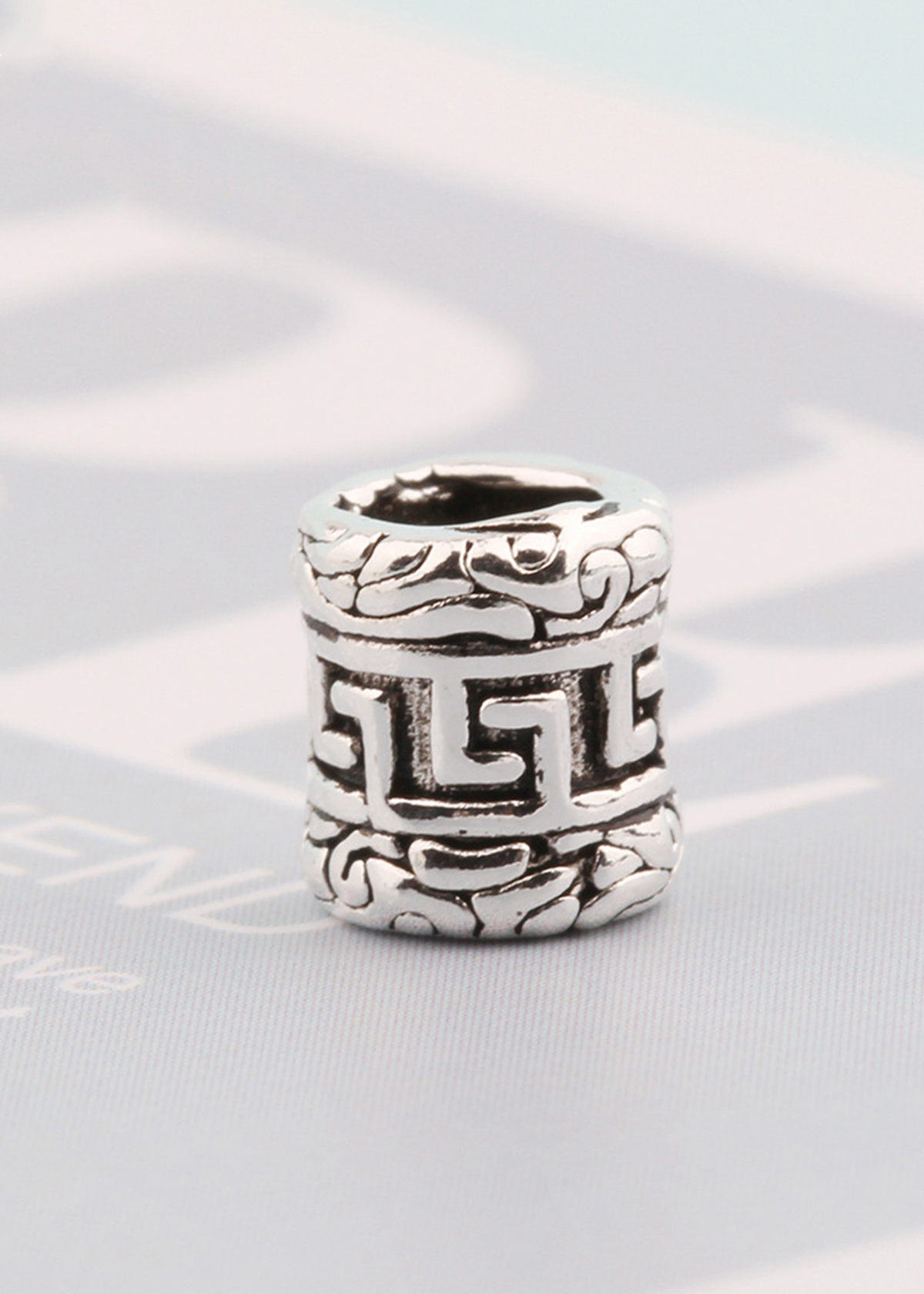 Combo 3 cái charm bạc trụ xỏ ngang - Ngọc Quý Gemstones