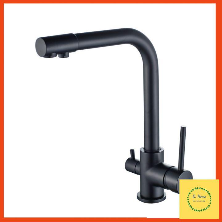 Vòi rửa bát, vòi rửa chén nóng lạnh 3 đường nước nano