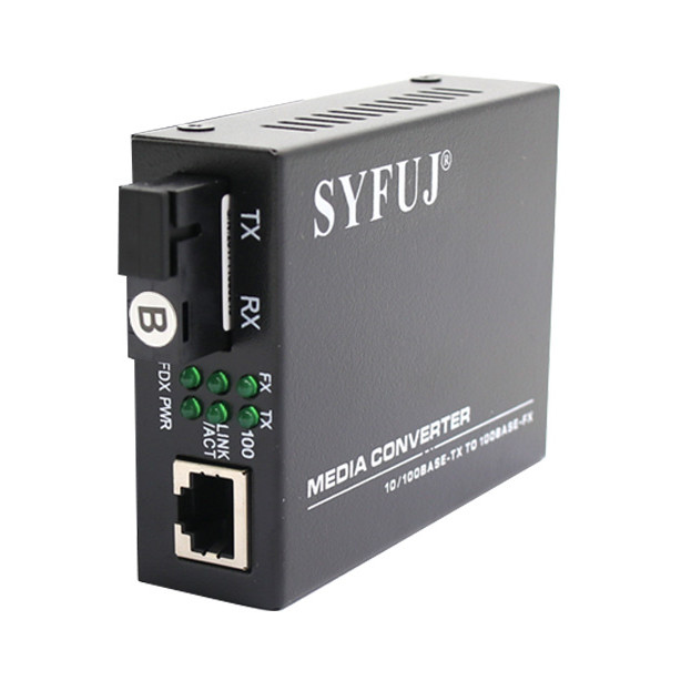 Bộ chuyển đổi quang điện SYFUJ SF-SM1001F1ES20_AB 10/100Mbps Single Mode, Simplex SC 20km Power 0.5V/1A - Sản phẩm chính hãng