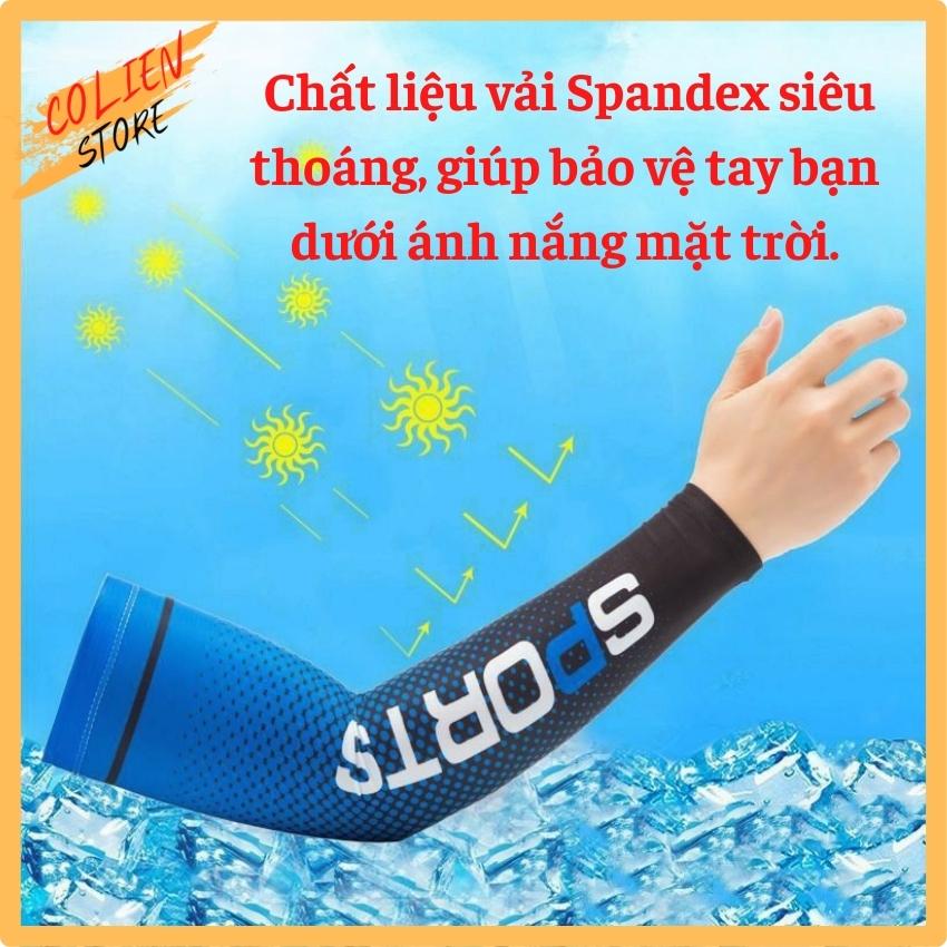 Găng Tay Thể Thao Chống Nắng, Tia UV Cao Cấp Thun Lạnh Co Giãn Tốt, Thoáng Mát, Thấm Hút Mồ Hôi Tốt, Cho Bạn Cảm Giác Dễ Chịu Khi Đi Dưới Trời Nắng Nóng