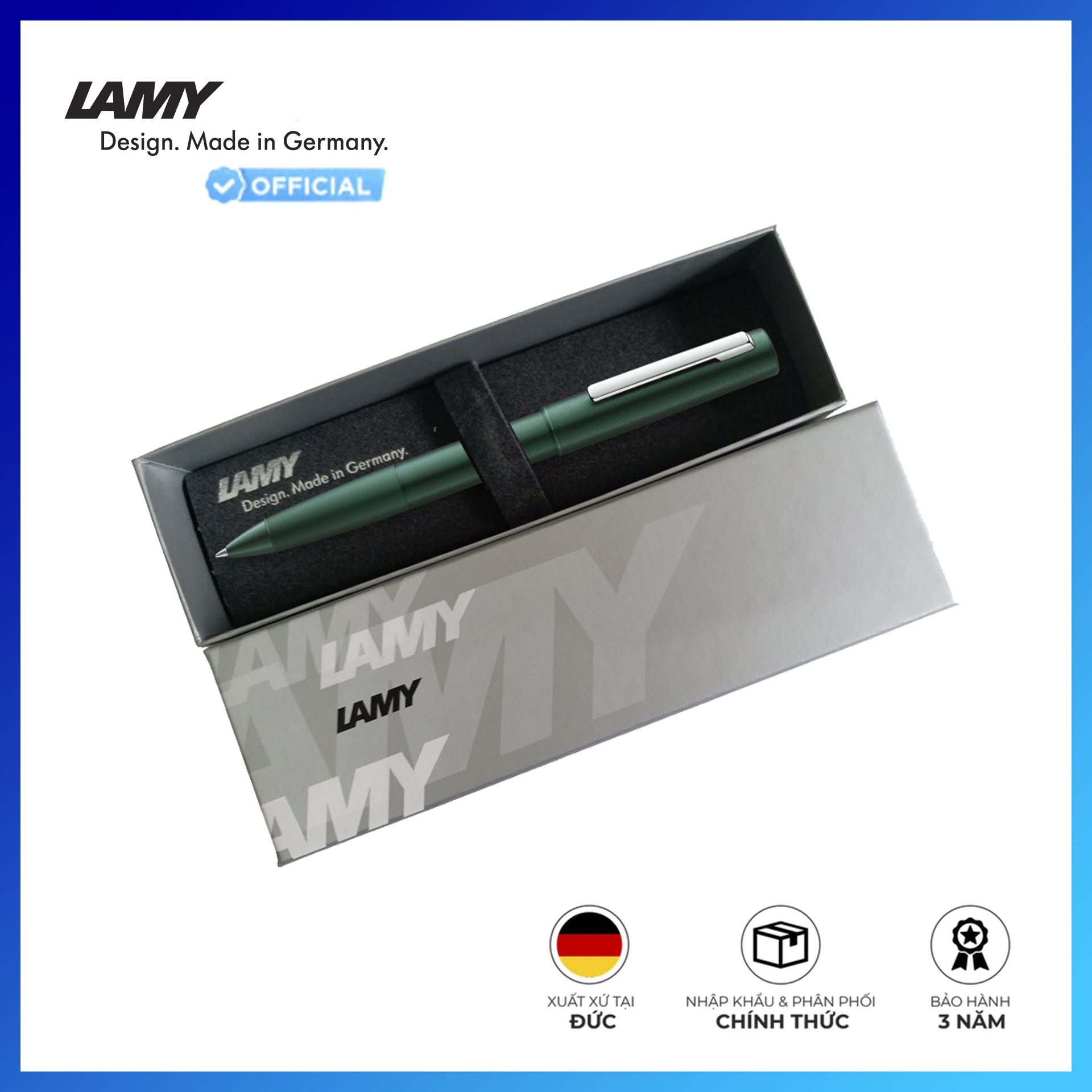 Bút bi gel LAMY Aion DarkGreen