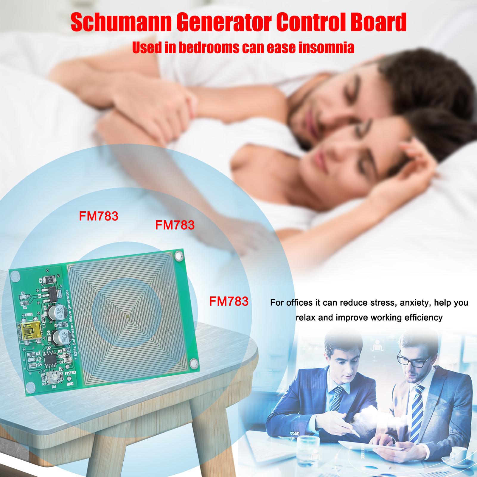 FM783 Schumann Generator Control Board Sound Improving Low Frequency Pulse Intelligentize Squarewave Generators Circuit Board Precise Frequency with USB Cable
