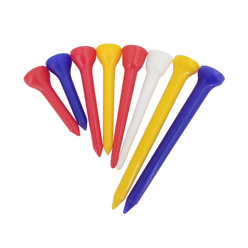 100 Cái/túi Nhựa Golf TEE Loại Cốc Nhiều Màu Sắc Bóng Golf Giá Đỡ Tee Nhẹ Bền Bóng Tập Chơi Golf Tee phụ Kiện Chơi Golf Color: 100pcs 70mm