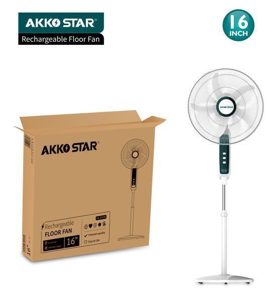 QUẠT ĐỨNG PIN 16&quot; 05109 AKKO STAR   - HÀNG CHÍNH HÃNG