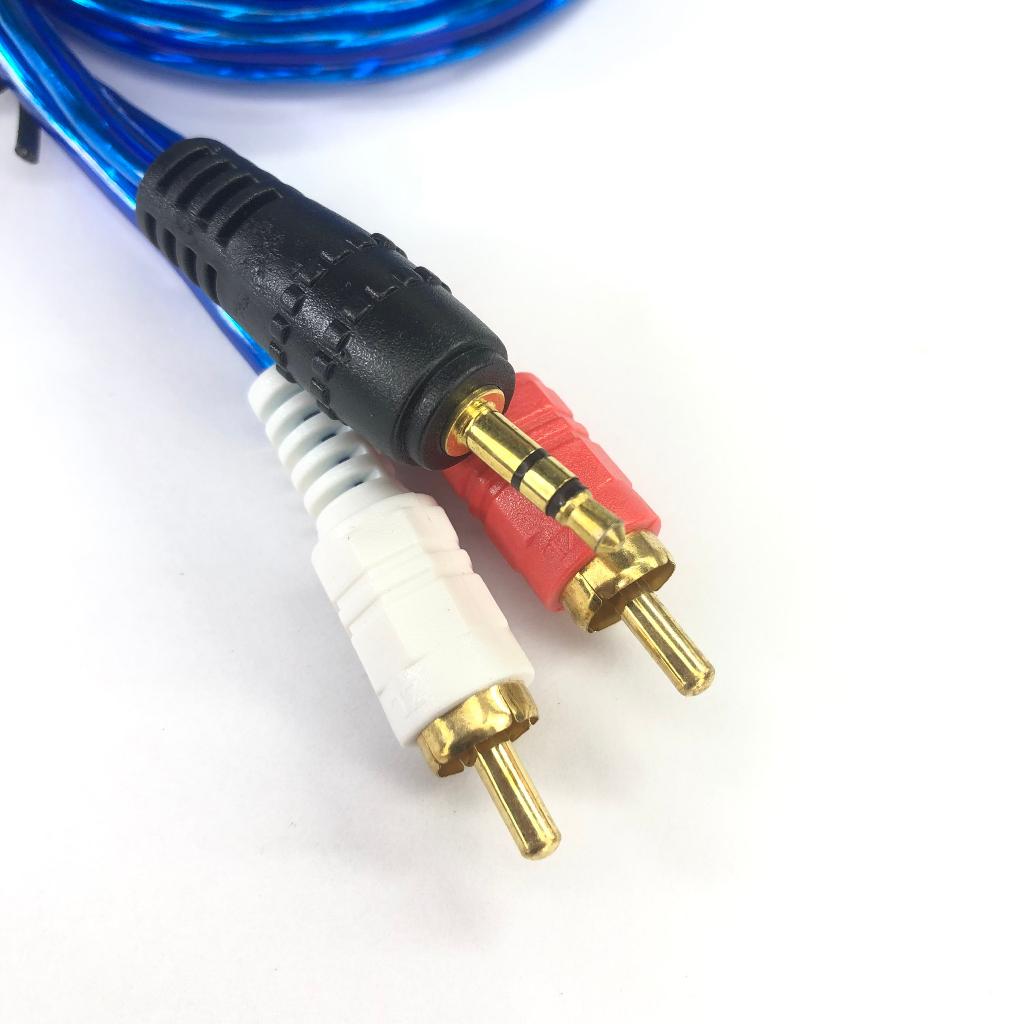 Dây tín hiệu vào 3.5mm ra 2 đầu bông sen , dài 1.5m # phụ kiện âm thanh