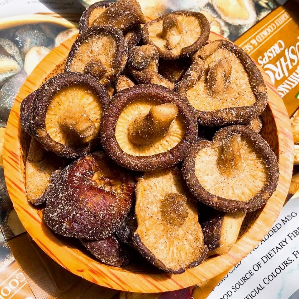 Nấm Hương Sấy Giòn DJ&amp;A Shiitake Mushroom Úc - Món ăn ngon Tốt cho sức khỏe Giàu chất dinh dưỡng và Chống oxy hóa - OZ Slim Store
