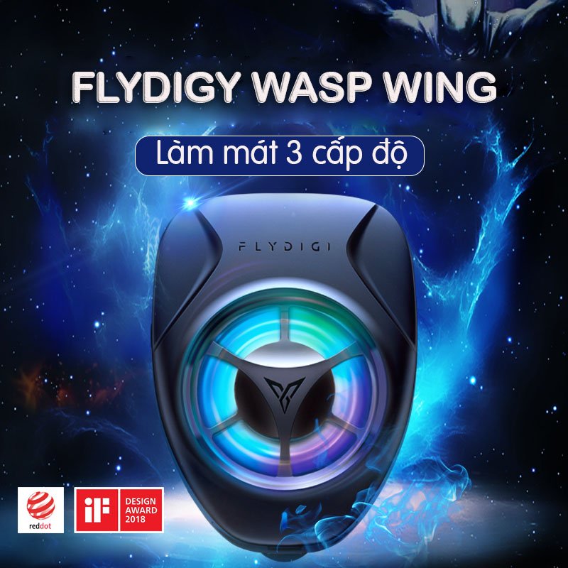 Quạt tản nhiệt chơi game cho điện thoại Flydigi WASP Wing - Hàng chính hãng