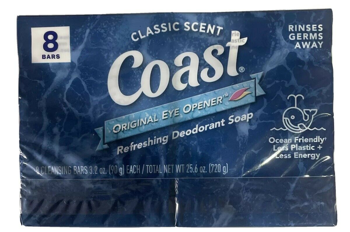 Lốc 8 cục xà phòng Coast Classic Scent 113g - USA