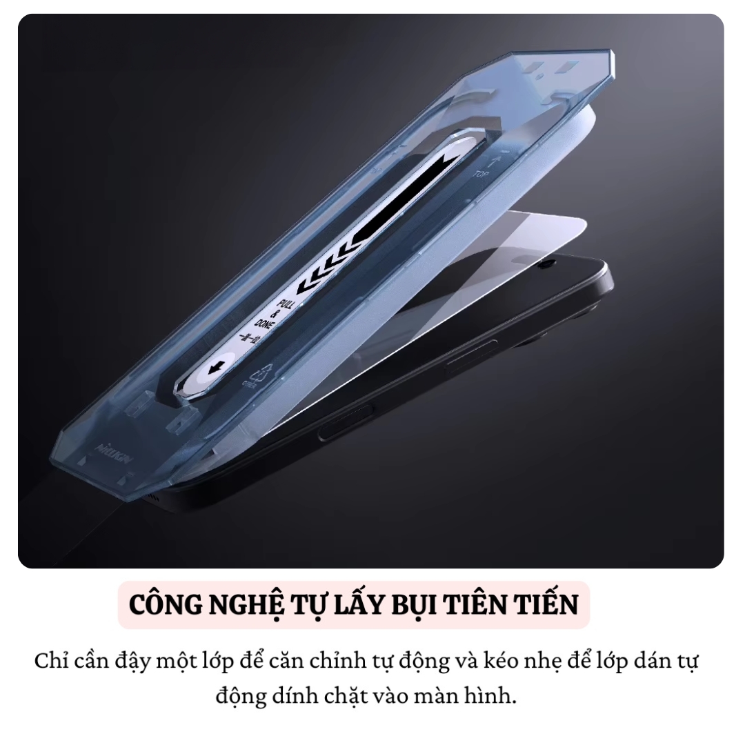 Dán kính cường lực màn hình khung tự dán cho Samsung Galaxy S26 Ultra / S26 Plus / S25 Ultra / S25 Plus 5G hiệu Nillkin H+ Pro - Mỏng 0.2mm, Phủ Nano Olephobic, Vát cạnh 2.5D, chống vân tay - Hàng nhập khẩu