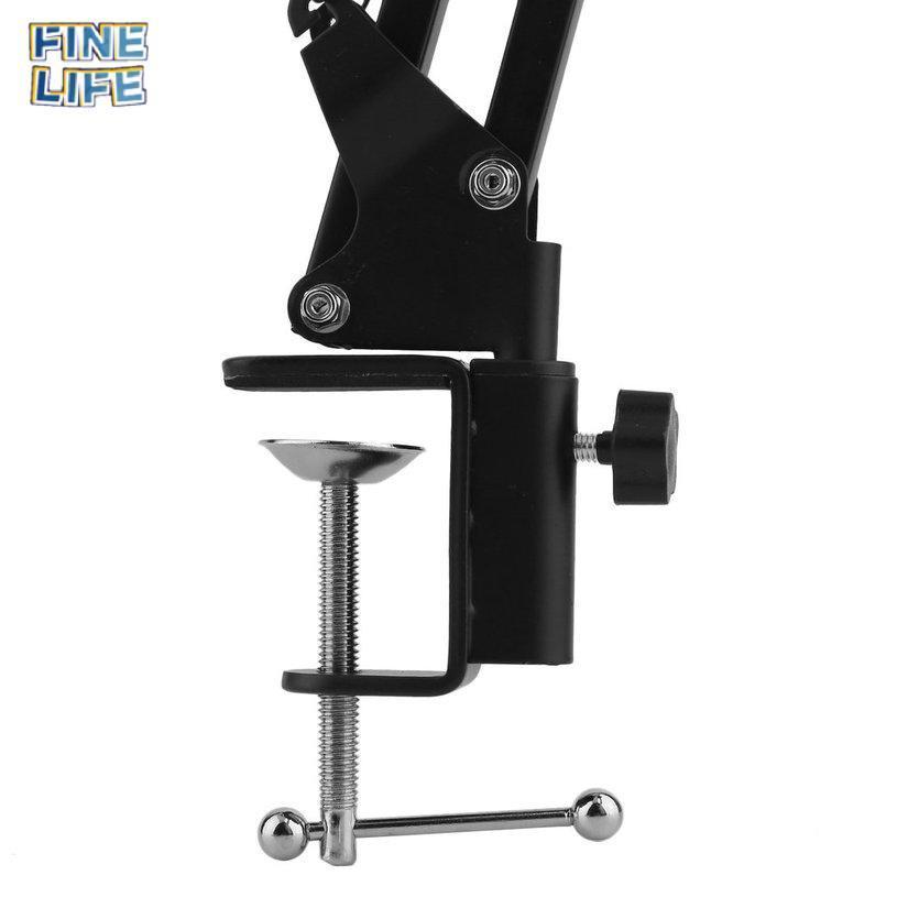 Mic Microphone Suspension Boom Scissor Arm Stand Holder For Studio Broadcast