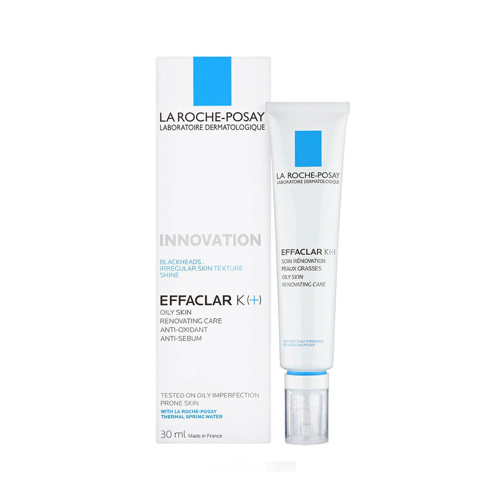 LaRochePosay K+ Kem Dưỡng LAROCHEPOSAY EFFACLAR K+ giảm mụn đầu đen giảm bóng nhờn 40ml