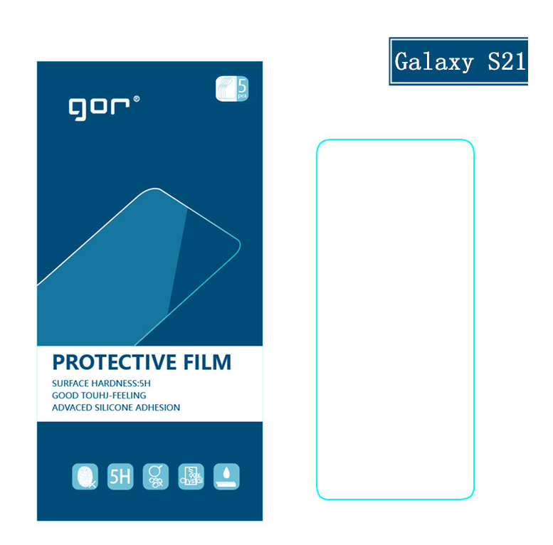 Miếng dán màn hình Gor Cho Samsung S21/ S21 Plus cảm ứng nhạy, chống trầy xước, hạn chế vân tay - Hãng Gor (5 miếng) - Hàng nhập khẩu