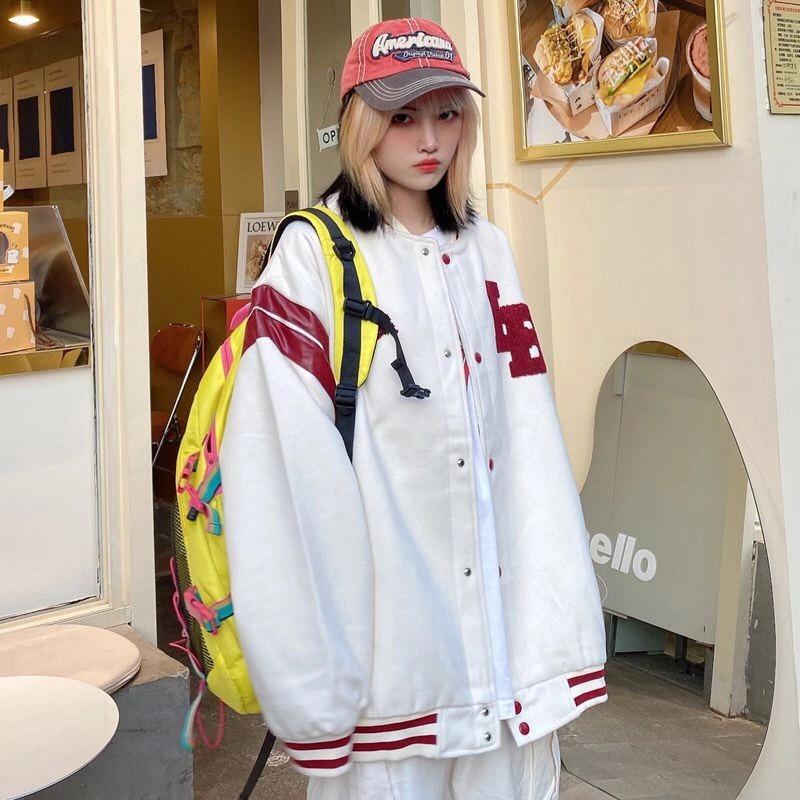 Áo Varsity Jacket LB 93 - Chất nỉ dày bao đẹp, hình thêu sắc nét dưới 65 Kg - áo bomber siêu xinh, siêu cute cho chị em