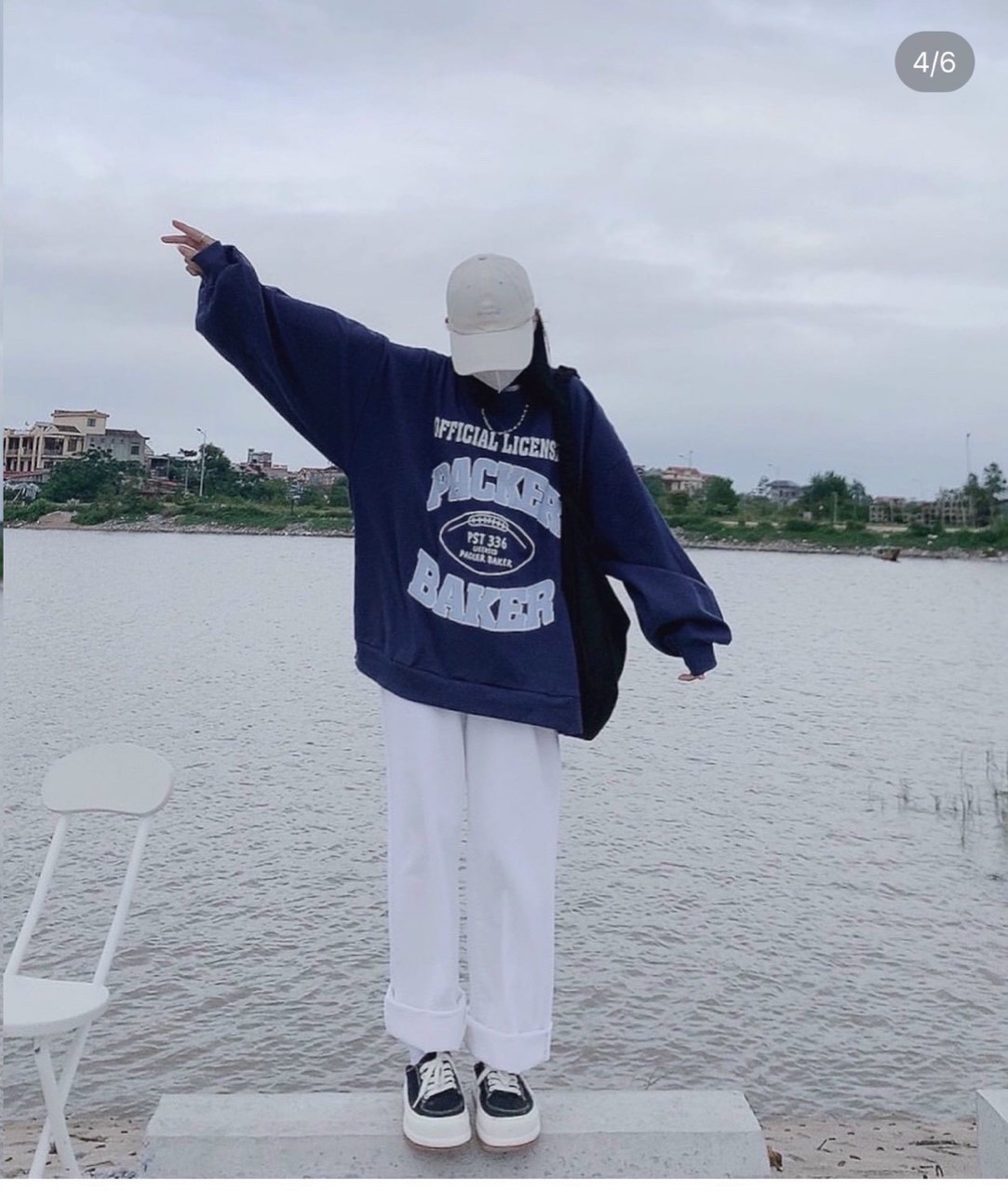 [ ẢNH THẬT ] ÁO SWEATER NỈ PACKER BAKER XANH (2 MÀU) FORM RỘNG OVERSIZE, Áo Sweater Dài Tay JOVELTY Nỉ Bông Cotton Packer Baker Cá Tính, Áo Sweater Nỉ Bông TABI Dáng Rộng Cotton Mịn Unisex Dưới 70kg - Packer Baker