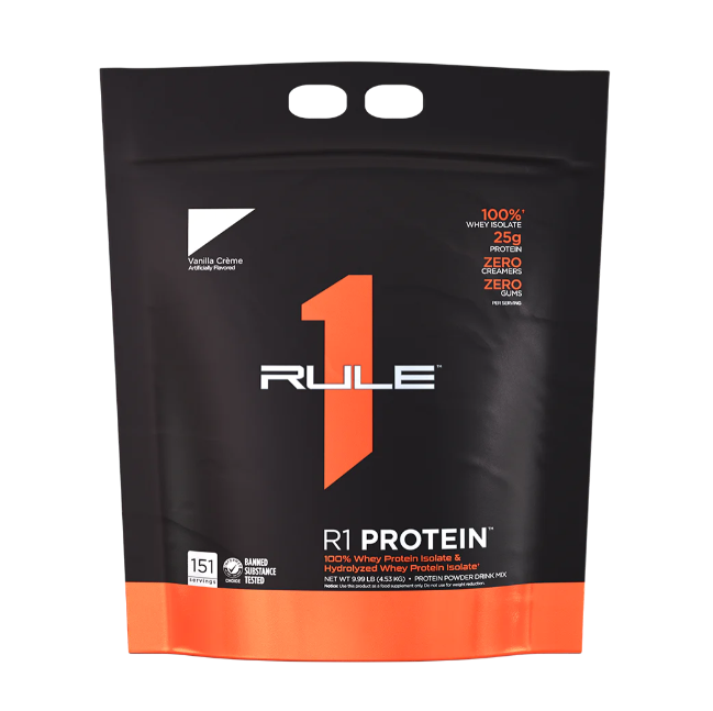 Thực phẩm tăng cơ Rule 1 Protein Isolate/Hydrolysate 9.8lb tặng bình lắc R1 Shaker