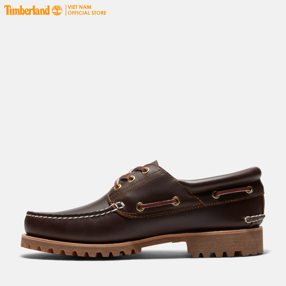 Timberland Giày Lười Nam - Men's Authentics 3 Eye Classic Md Brown Full Grain TB03000322