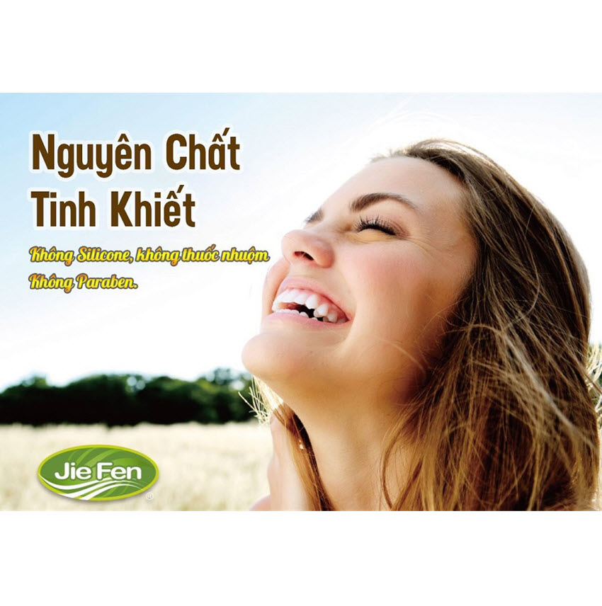 Combo 2 chai - Dầu gội thảo dược Organic giúp tóc suôn mượt Jie Fen Smoothing Shampoo, Taiwan 600ml