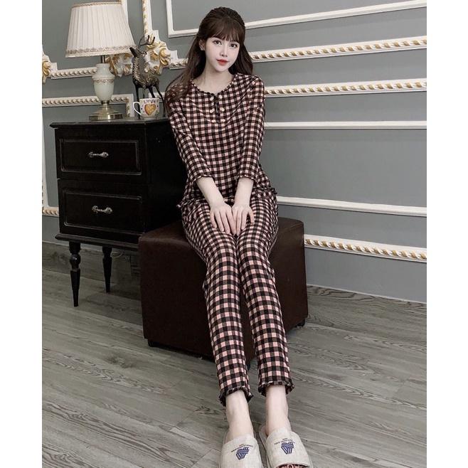 Đồ bộ mặc nhà xinh chất lụa hàn