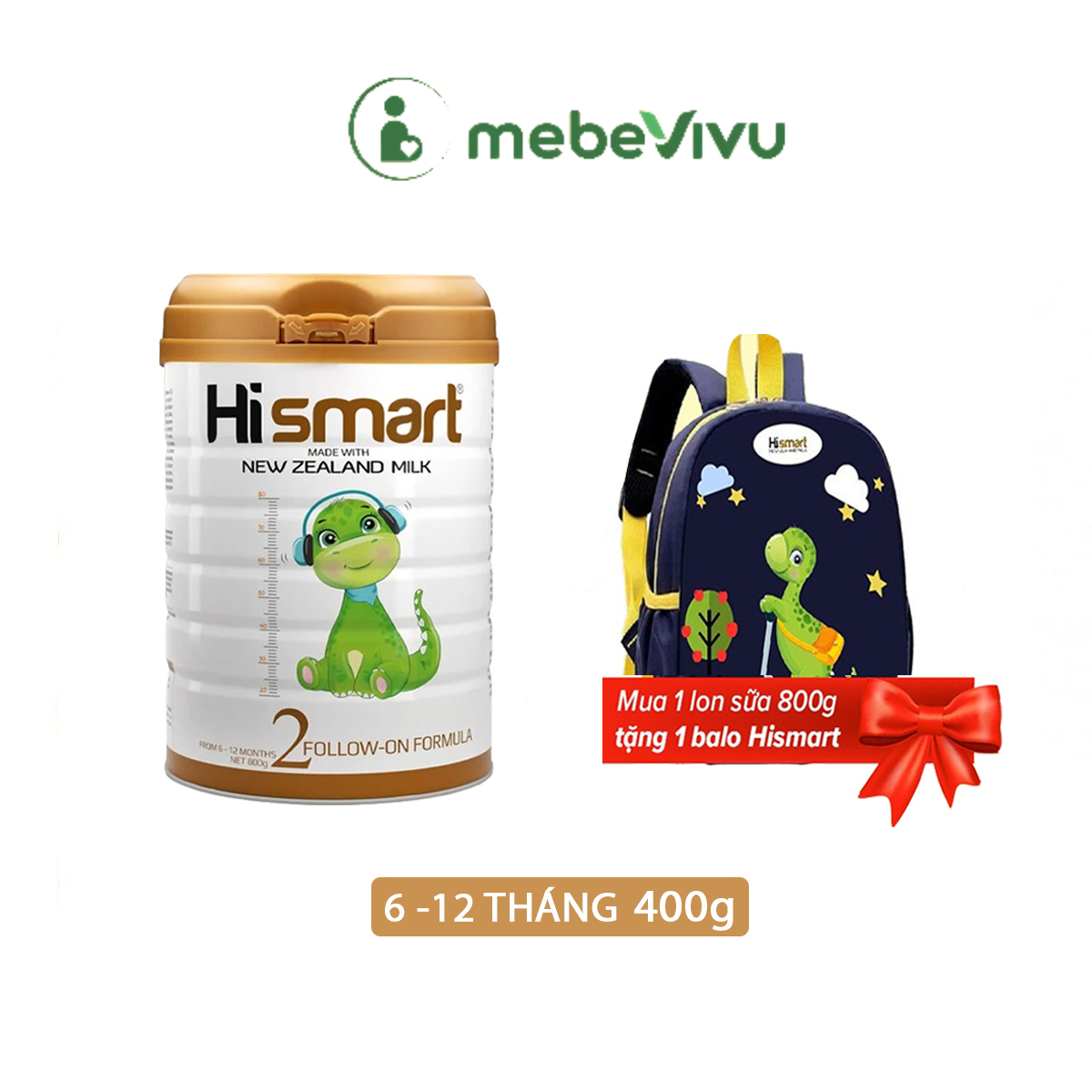 Sữa bột Hismart số 2_Cho bé từ 6-12 tháng tuổi - xuất xứ 100% New Zeland - 400g