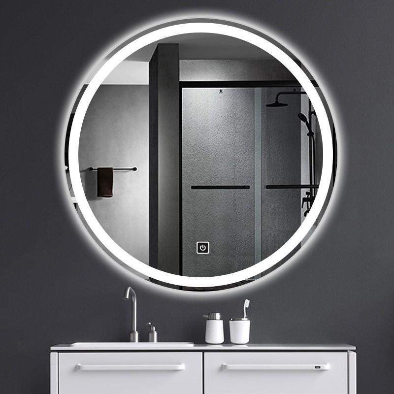 Gương tròn đèn led trang điểm treo tường cảm ứng thông minh kích thước tròn 60cm - guong mirror