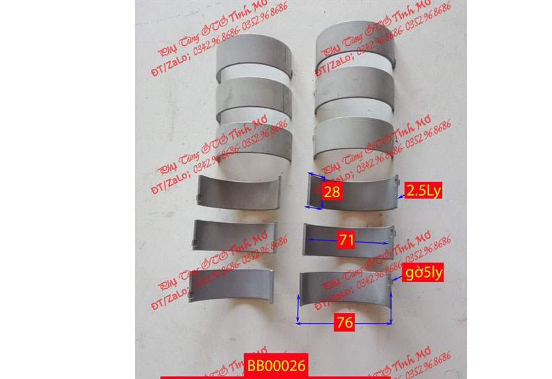 Bạc biên YC6105ZLQ/6108 Yuchai, YC6J190-33