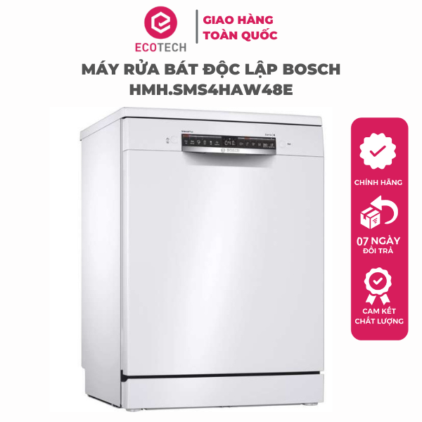 Máy Rửa Chén Bát Độc Lập 12 Bộ Châu Âu BOSCH HMH.SMS4HAW48E - Hàng Chính Hãng