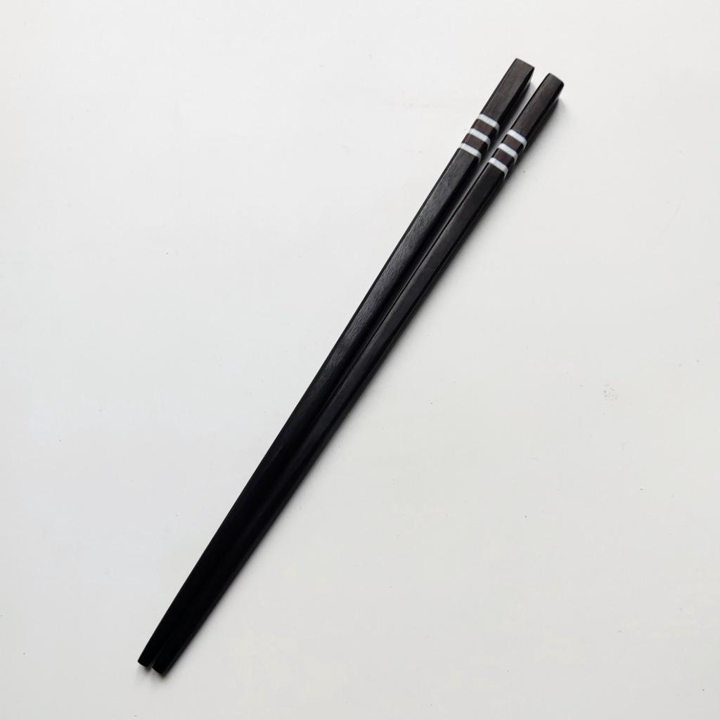 Đũa Gỗ Mun 21cm, Đũa Ăn Cơm An Toàn Tự Nhiên Phong Cách Vintage