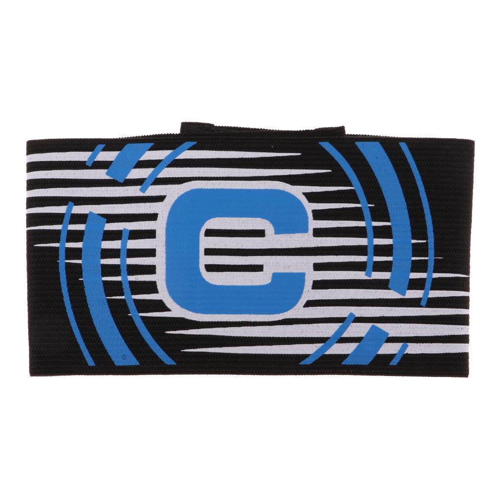 3-5pack Captain Armband Football Soccer Sports Adjustable Arm Bands Black