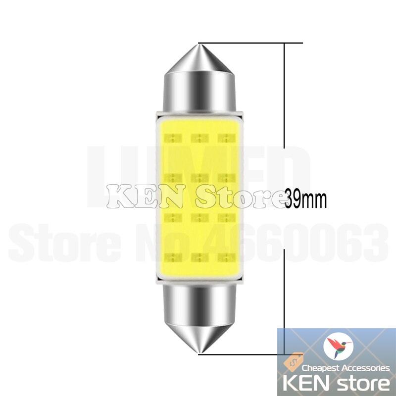 Bóng led trần ô tô, bóng soi biển số chân bóng đũa chip COB